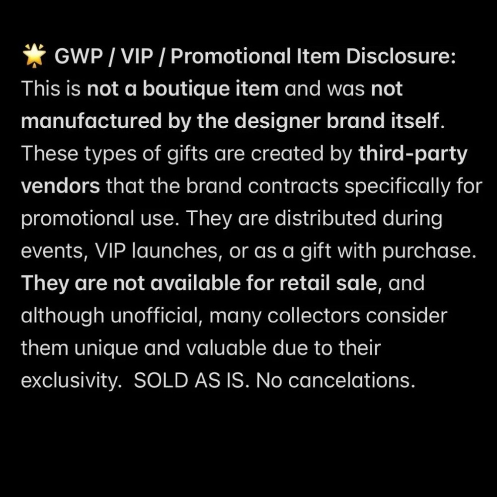 🎁 YSL GWP NOVELTY Black & Gold hard ware Quilted Vanity Crossbody Bag (BEAUTE) - Picture 11 of 11